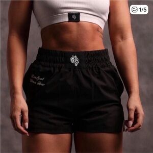 Darc Sport Black Women's Athletic Shorts with Subtle Logo